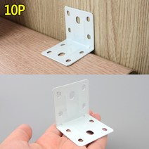 ㄱ자 꺽쇠 보강 연결 평철 코너철 대형 10개, 단품, 10개입