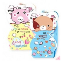 동물 캐릭터 휴대용 거울빗, (상품선택__)