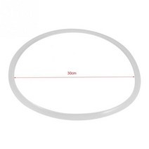 진공 냄비 손잡이 스탠 흰색 실리콘 압력 쿠커 고무 가스켓 씰링 링 압력 쿠커 씰 링, 30cm, 밀봉 링