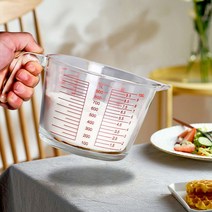 내열유리 라면물 제과비중컵 밀가루 세제 밥솥계량컵 350ml