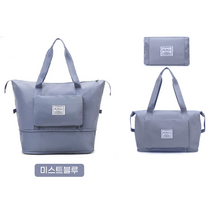 레드선 휴대용 접이식 보스턴백 여행용 기내 캐리어 보조 가방