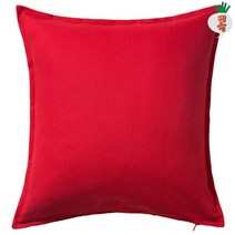 이케아 쿠션커버 2개 굴리 레드 50x50cm 침구 거실 소파 의자 등받이 캠핑 펜션 휴게실 사무실