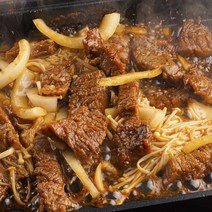 하리니 뼈없는 수제 양념 돼지갈비 숯불 구이 목살 고기 왕 냉동, 1.2kg, 1개