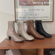 로즈블로썸 멜팅브라운 여자 앵클 부츠 여성 삭스부츠 k18 (9313613)