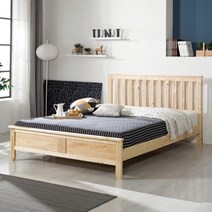 인터데코 유럽형 소나무 원목 침대 퀸 FN201, 그레이