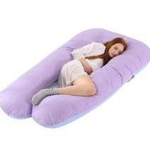 임산부 바디필로우 베개 긴 쿠션 U자 다리 바디 베개 임신 출산 침구 커버 슬리핑 쿠션, 05 Cotton Light Camel