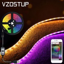 LED 스트립 컴퓨터 조명 RGB 5050 USB 블루투스 앱 음악 제어 5V 유연한 램프 테이프 다이오드 TV PC 백라이트 룸 홈 파티, 5m full set