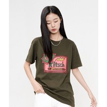 뉴키치제네레이션 [NK] KITSCH LOGO T-SHIRTS (OLIVE)