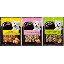 프리미엄 시저 대용량 강아지간식 3종, 프리미엄 체다치즈 웨이브100g