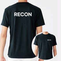 쿨 RECON 화이트 커스텀 라운드 반팔티셔츠