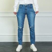 프랭키뉴욕 남자 커스텀 덧댐 구제진 청바지 HE537SPA