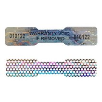 50x10mm 레이저 보안 라벨 Tamper-Proof Holographic Warranty, 1200pcs