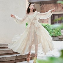 봄 가을 원피스 스커트 드레스코드 레트로 선크림 에 작은 코트와 짧은 쉬폰 가디건