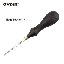 OWDEN 가죽 엣지 베벨러 도구 공예 스카이빙 핸드 샤프니스 전문 모따기 #1-5, 01 01