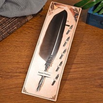 만년필 만년필브랜드 만년필입문 백화점만년필 명품만년필 bnb multicolor creative vintage feather pen nib 새겨진 꽃 바디 라운드 딥 펜, 회색