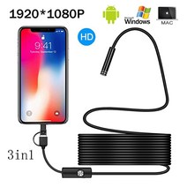배관내시경 카메라 하수구내시경 1080P 풀 HD USB 안드로이드 카메라 내시경IP67 1920x1080 1m 2m 5m 마이, 01 1m_01 soft cable