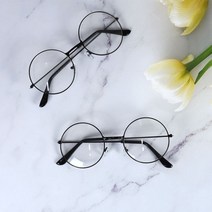 검정 원형 안경테 여성 쌩얼안경 도수없는안경