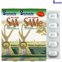 뉴트럴라이프 NutraLife 오리지널 SAMe 400mg 장용성 코팅 정제 30정, 2개