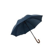우산 남성 여성 긴우산 점프 우산 8개 골 나무 핸들 우산 남성 긴우산 원터치 글라스 파이버 튼튼한 테프론 가공 초발수 장마 대책 신사우산 수납 파우치 포함 blue
