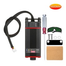 업그레이드 5500mW 10W 20W 30W 40W 레이저 모듈 레이저 헤드 450nm 블루 레이저 레이저 기계 CNC DIY 레이저 목재 마킹 절단 도구, 협력사, 블랙 5500mW