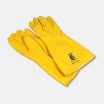 보생 고무장갑 M L 묶음 10개 공업용 수산 두꺼운 질긴 노랑 생선 장갑, 대, 대(L)