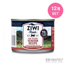 지위픽 캣 사슴고기캔 185g x12개(set), 단품