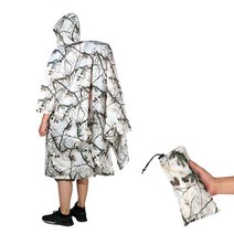 우중캠핑 백패킹 준비물 판초우의 타프 활용 방수 방풍 바람막이 야외용