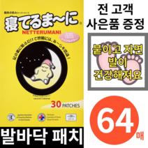 네떼루마니 발바닥 패치 독소 일제 일본 수액시트, 64매