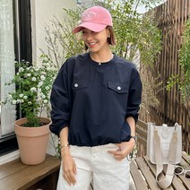 [조아맘] 파우드 스트링 맨투맨 티