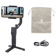 짐벌셀카봉 아이폰 짐벌 스마크폰 셀카봉 feiyutech 공식 vlog 포켓 2 미니 핸드 헬드 스마트 폰 안정기 셀프카메라 스틱 for 13 12 11 xs화웨이삼성, 협력사, 브이로그 2 블랙