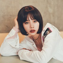 위그아우라 단발가발 마틸다가 사랑한 단발머리 여성가발 통가발, 네추럴블랙, 1개