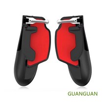 모배 트리거 스마트폰 게임 패드 모바일 배그 조이스틱 그립형 IPAD 태블릿 Zuhty 증정, H7 블랙 레드