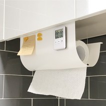 소소하게 양면테이프NO 고정홀더 EU감성 키친타올걸이 자석홀더, 사각 그레이
