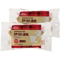 화이트 2 백 세트 (100 피스 당) Kalita 종이 커피 필터, Set of 2 x 100 sheets_1 2人用