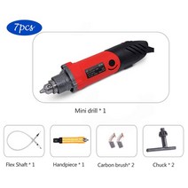 전동 공구 드릴 goxawee 전기 조각사 그라인더 세트 240w 미니 플렉스 샤프트 회전 도구 액세서리 dremel, 1337c-3027-1324, 유럽 ​​연합