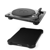 데논 DP-450USB 턴테이블 + 오디오펜스 방진매트, 블랙
