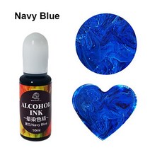 액상 충진기 주입기 액체 소분 액상 포장 재미를 위한 10ML 에폭시 수지 안료 액체 잉크 확산 DIY 금형 착, 07 Navy Blue