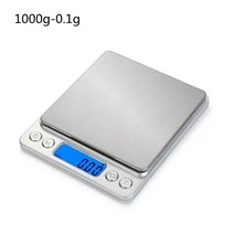 커피 저울 핸드드립 카페 고정밀 디지털 전자 저울 측정 도구 주방 타이머 LCD 디스플레이 3kg/5kg 0.1g 드, 05 1000g-0.1g
