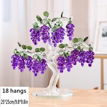 키네틱아트 스윙잉스틱 텐세그리티 18 12 8 6 포도와 크리스탈 포도 나무 Fengsh, 01 18 hangs, 04 purple