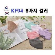 국산 KF94 대형 미소 컬러마스크 화이트 블랙50매, KF94블랙 50매