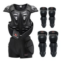 이너프로텍터 이너보호대상체보호대 wosawe children39s 오토바이 갑옷 방탄복 motos 자켓 뒤 어깨 바디 프로텍터 기어 모터크로스 기갑 대들보, 한세트, s