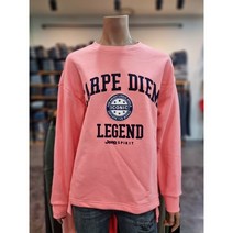 지프 Jeep 여성 CARPE DIEM 언발란스 루즈핏 맨투맨 JM4TSF862