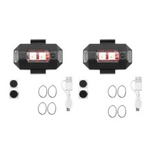 드론 초미니 초소형 입문용 선물 dji mini 3 pro mavic 32mavic air 22smini 2sefpv 충돌 방지 경고 led 신호 표시기 램프용 7색, 2세트