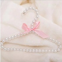 진주옷걸이 인테리어 공주 자취 인테리어, 다섯 개개, 화이트 30cm 키즈