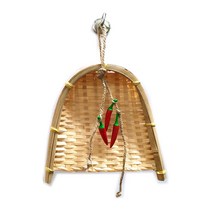 미니키+고추 미니소품 미니 대나무키 미니어처 수공예품 전통 삼태기 튀김바구니 공예품 인테리어소품 전통소품 전통공예 수작업