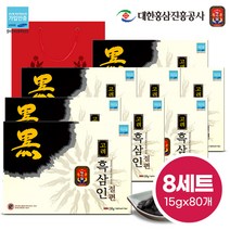 명기삼 고려흑삼인 절편 + 쇼핑백, 15g, 80개