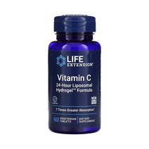 라이프익스텐션 비타민C 메가도스 60베지정 Lipo-Cmax 아스코르브산칼슘 호로파 갈락토만난 해바라기 레시틴