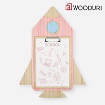 인트리협동조합 DIY 목공체험 목공수업 만들기재료 - 우드게시판(로켓)