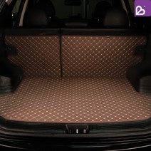 체리비 퀼팅 트렁크매트 2열등받이+트렁크매트 차박매트, 브라운, G4렉스턴 5인승(일체형)17년 5월~현재