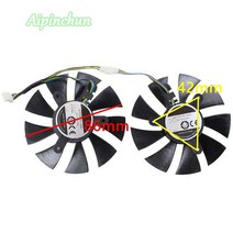 Zotac GTX1060 미니 그래픽 카드 냉각 VGA 팬용 86mm GFY09010E12SPA GPU 쿨러 비디오 2 피스, 한개옵션0